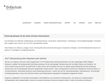 Tablet Screenshot of didactum-security.de